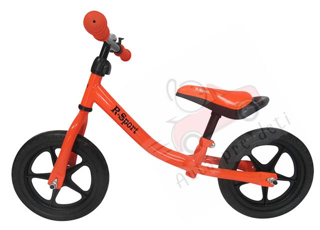 Odrážadlo balančný bicykel R-SPORT RM1, 76x51x34 cm, EVA kolesá 25 cm, oranžové