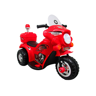 Detská elektrická motorka trojkolesová Megacar MM7 1x20W, 1x6V 4,5Ah, červená