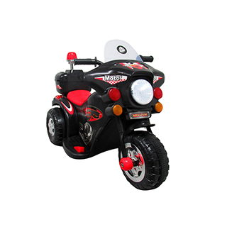 Detská elektrická motorka trojkolesová Megacar MM7 1x20W, 1x6V 4,5Ah, čierna