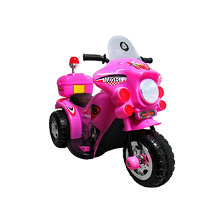Detská elektrická motorka trojkolesová Megacar MM7 1x20W, 1x6V 4,5Ah, ružová