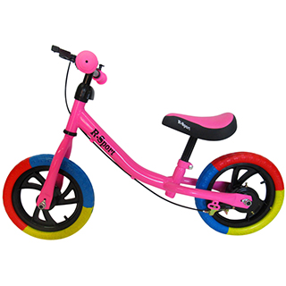 Odrážadlo balančný bicykel R-SPORT RM6, 81x58x43 cm, EVA kolesá 28 cm, ružové