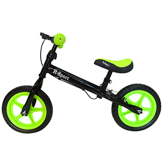 Odrážadlo balančný bicykel R-SPORT RM4, 89x50x37 cm, EVA kolesá 28 cm, zeleno-čierne