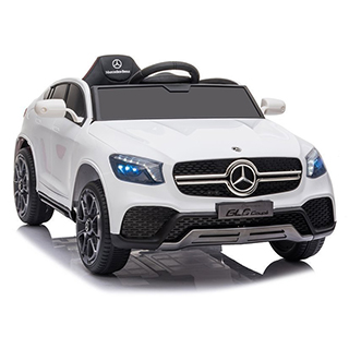 Megacar Mercedes GLC Coupe, USB, MP3, sedadlo z ekokože,kolesá EVA pena, 4x45W, 1x12V 7Ah, biele