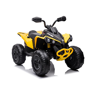 Megacar detská elektrická štvorkolka DK-CA002 4x4, 4x45W, 12V 10Ah, žltá