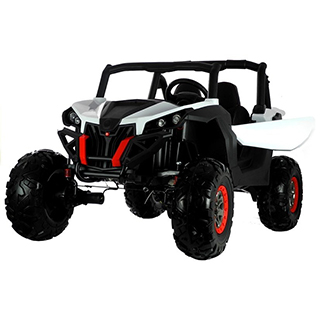 Megacar Jeep XMX603, MP4, 4x45W, 2x12V 7Ah, biely
