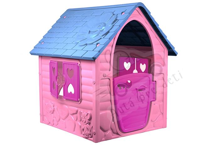 Záhradný domček pre deti 456, 90x98x106 cm, ružový