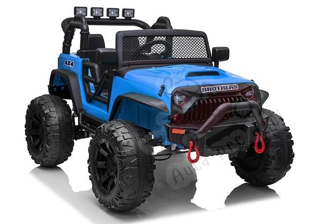 Megacar Jeep JC666, 2x200W, 2x12V 7Ah, modrý lakovaný