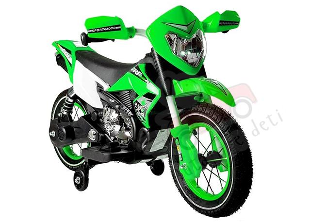 Megacar detská elektrická motorka FB-6186, 35W, 6V 4,5Ah, zelená