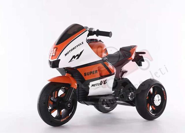 Megacar detská elektrická motorka HT-5188, 2x35W, 2x6V 4Ah , oranžová