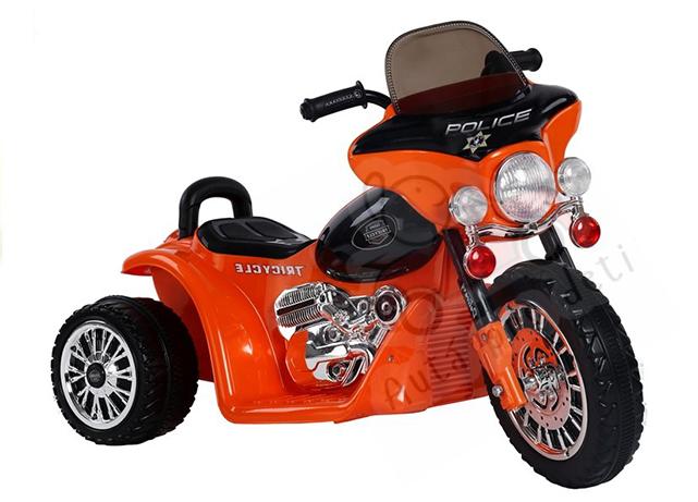 Megacar detská elektrická motorka JT568, 35W, 6V 4Ah , oranžová