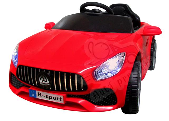 Detské elektrické autíčko Megacar BM3 s diaľkovým ovládaním, rádio USB, 2x30W, 6V 7Ah, červené