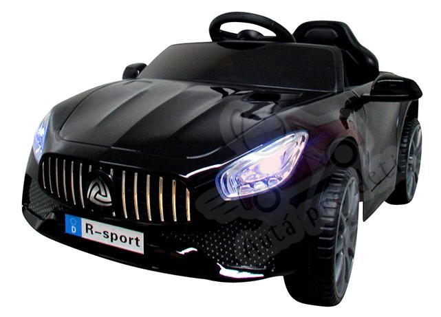 Detské elektrické autíčko Megacar BM3 s diaľkovým ovládaním, rádio USB, 2x30W, 6V 7Ah, čierne