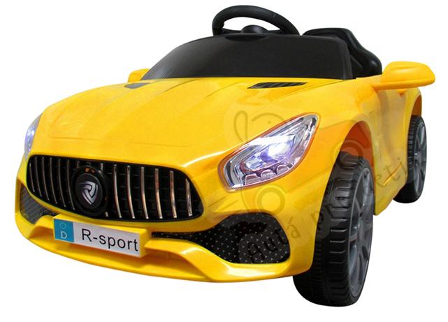 Detské elektrické autíčko Megacar BM3, 2x30W, 1x6V 7Ah, žltá