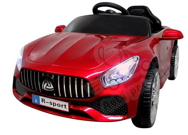 Detské elektrické autíčko Megacar BM3 s diaľkovým ovládaním, rádio USB, 2x30W, 6V 7Ah, červené lakované