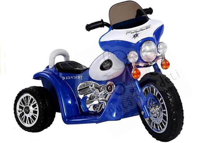 Megacar detská elektrická motorka JT568, 35W, 6V 4Ah , modrá