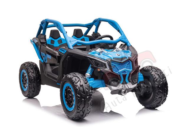 Detské elektrické autíčko bugina Megacar Buggy Can-am RS DK-CA001, 2x240W, 2x24V 7Ah, modrá