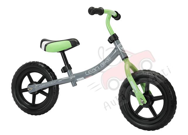 Megacar  balančný bicykel Corrado, mäkké EVA kolesá, čierno-zelený