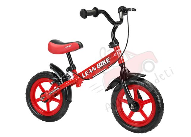 Megacar  balančný bicykel Mario, mäkké EVA kolesá, červený
