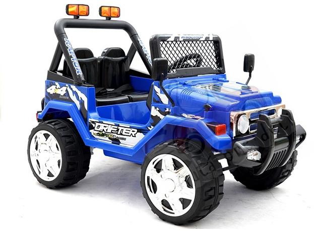 Megacar Jeep Raptor S618, 2x45W, 1x12V 7Ah, modrý