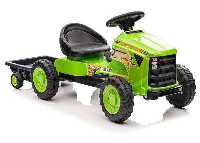 Megacar Šliapací traktor s prívesom G206, zelený