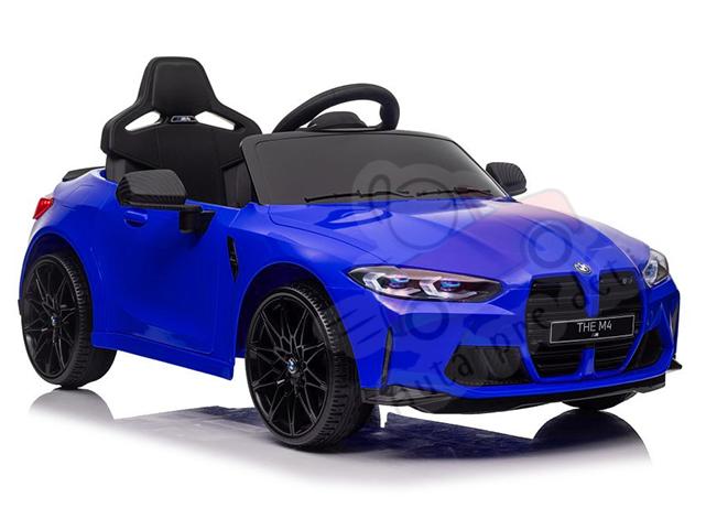 Detské elektrické autíčko Megacar BMW M4, 2x45W,12V 14Ah, modré lakované