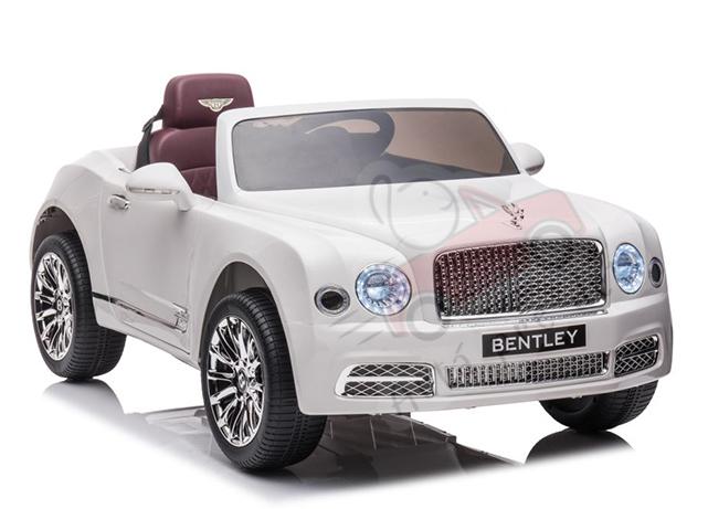 Megacar detské elektrické autíčko Bentley Mulsanne , 2x45W, 1x12V 7Ah, biele