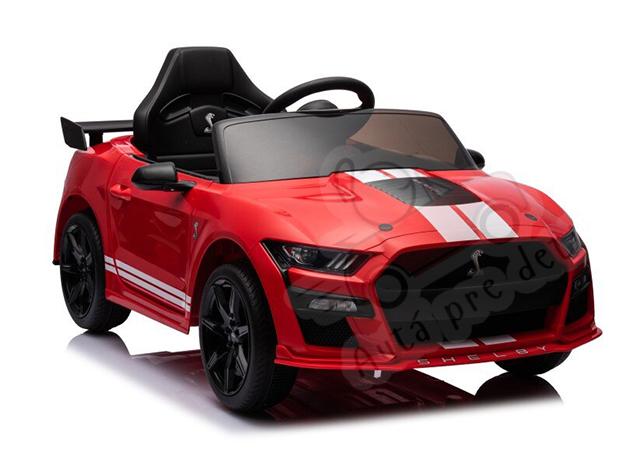 Detské elektrické autíčko Megacar Ford Mustang GT500 Shelby, 2x35W,12V 7Ah, červené