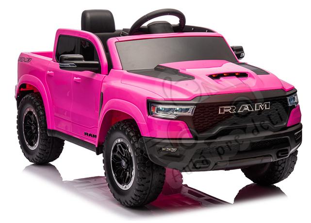 Megacar Detské elektrické autíčko Dodge Ram 4x45W, 12V 10Ah, ružový