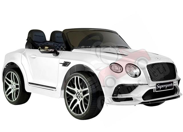 Megacar Bentley Supersport JE1155, 2x45W, 2x6V 7Ah, biele