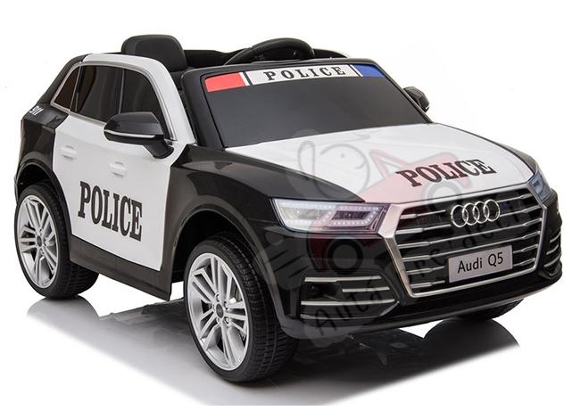 Megacar Audi Q5 Policia, 2x45W, 12V 7Ah, čierne