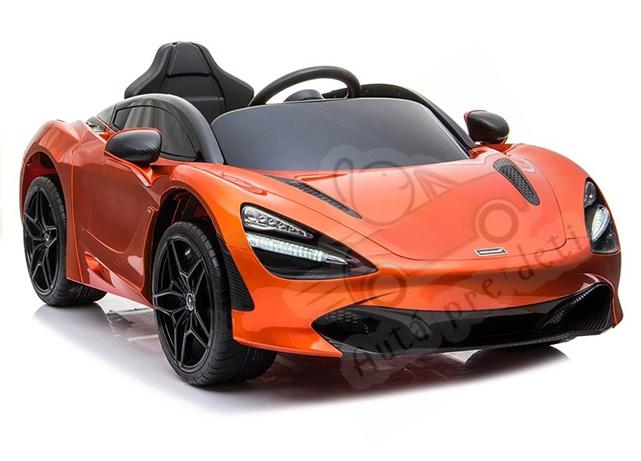 Megacar McLaren 720S, 2x45W, 12V 7Ah, oranžové lakované