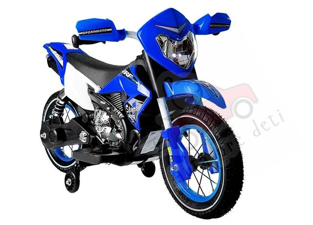 Megacar detská elektrická motorka FB-6186, 35W, 6V 4,5Ah, modrá