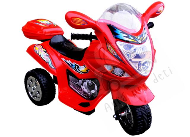 Megacar detská elektrická motorka malá MM1 18 W, 1x 6V, 4.5Ah červená
