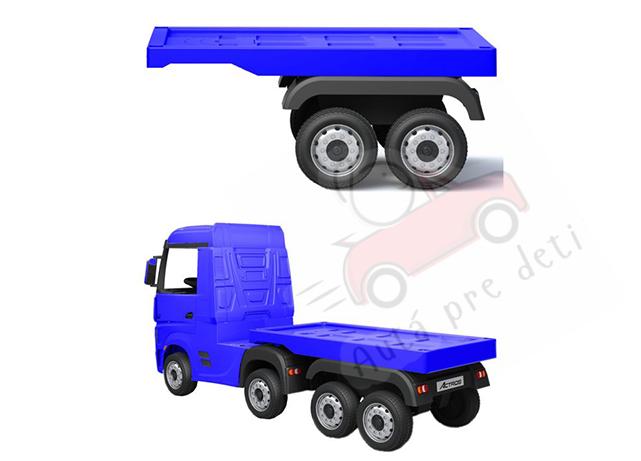 Megacar Náves k detskému kamiónu Mercedes Actros HL358, modrý