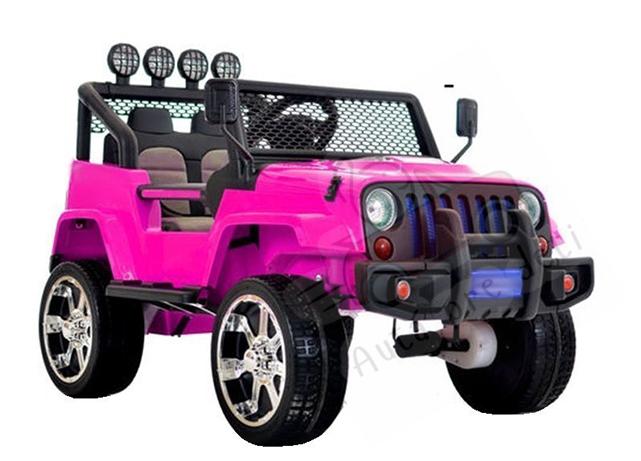 Megacar Jeep S2388, 4x45W, 12V 10Ah, ružový