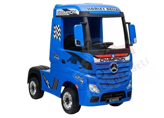 Megacar Mercedes Actros HL358, 4x45W, 2x12V 7Ah, modrý