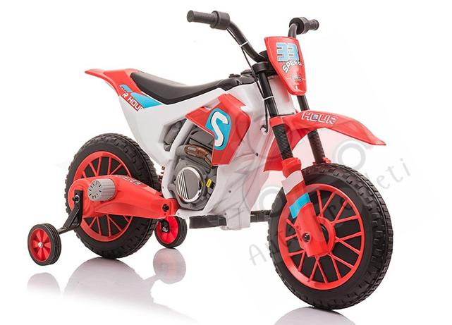 Detská elektrická motorka cross Megacar XMX616, 2x35W, 1x12V 7Ah, oranžová