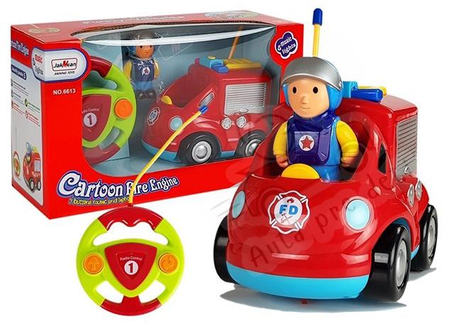 LEANTOYS JakMean detské hasičské autíčko na diaľkové ovládanie