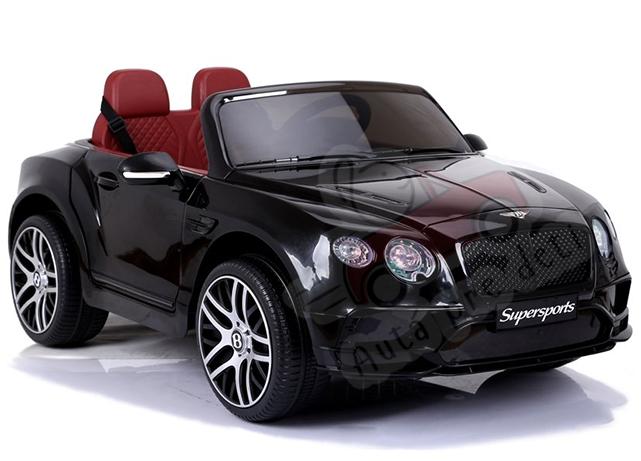 Megacar Bentley Supersport JE1155, 2x45W, 2x6V 7Ah, čierne