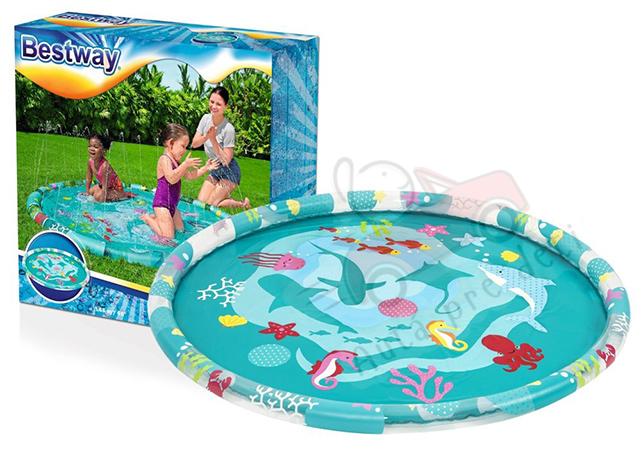 Zábavný nafukovací bazén pre deti s fontánou Bestway 52487, 165 cm