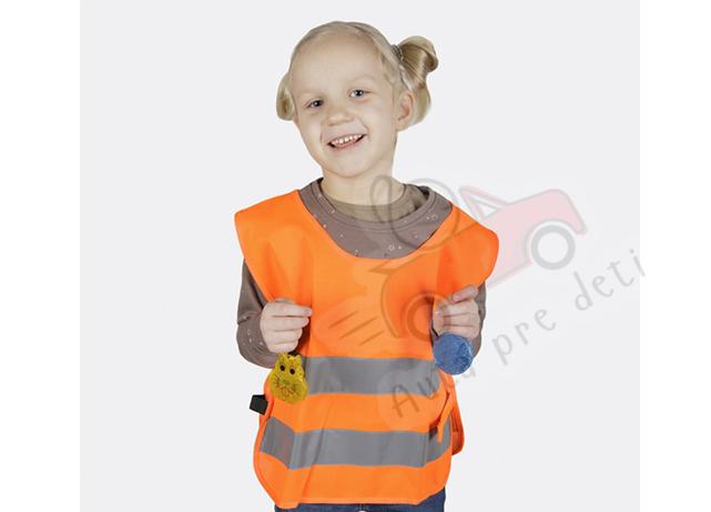 Reflexná vesta pre deti K203 KID, oranžová