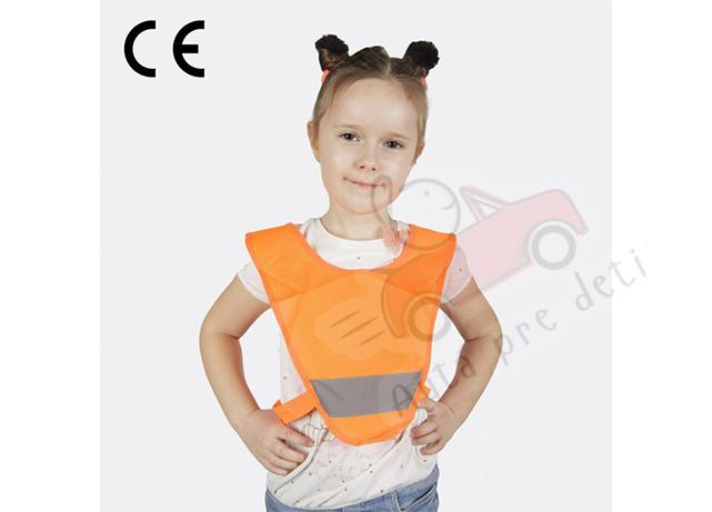 Reflexná mini vesta pre deti MSZ-024, oranžová