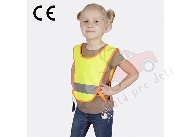 Reflexná mini vesta pre deti MSZ-007, žltá