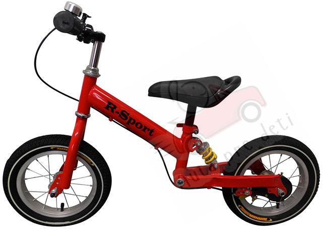 Odrážadlo R-SPORT RM2, 92x58x45 cm, nafukovacie kolesá 30 cm, červené