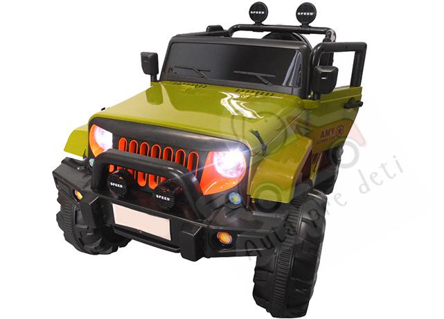 Megacar JEEP XM3 4x4 veľký, 4 x 30 W, 12V, zelený