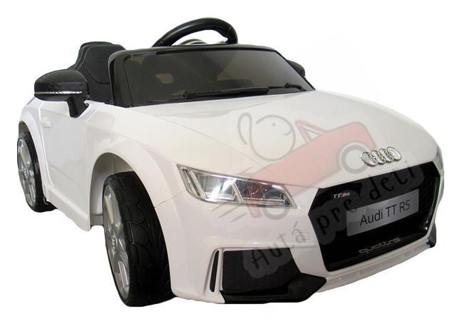 Detské elektrické autíčko MEGACAR AUDI TT RS, 2 x 35W, 12V, biele