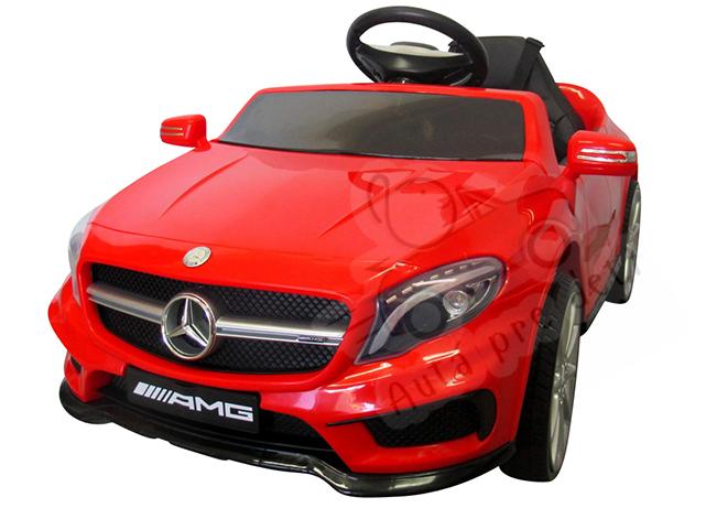 Detské elektrické autíčko Megacar MERCEDES GLA 45, kolesá EVA pena, rádio USB. MP3, diaľkové ovládanie 2 x 35 W, 12V, červené