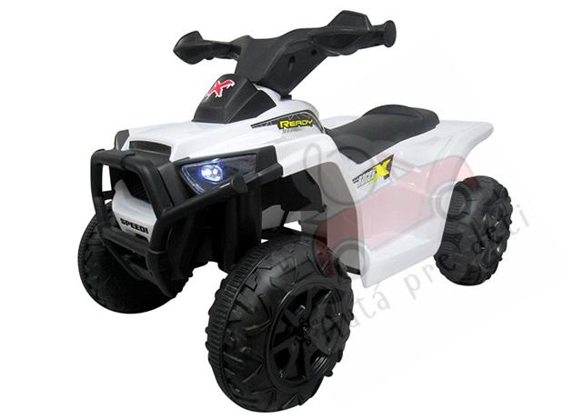 Detská elektrická štvorkolka R-SPORT QUAD JM8, 1 x 25 W, 1 x 6V, biela