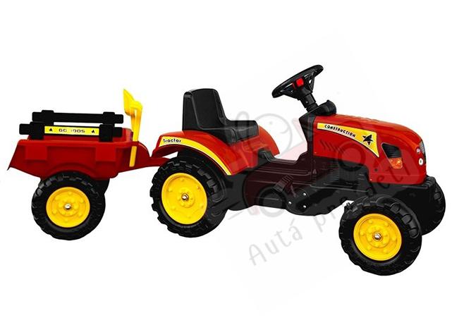 Megacar šľapací traktor BRANSON červený
