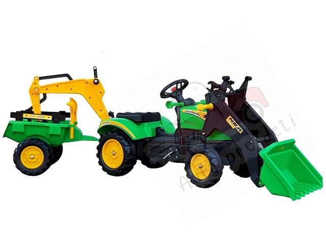 Megacar šľapací traktor BENSON zelený